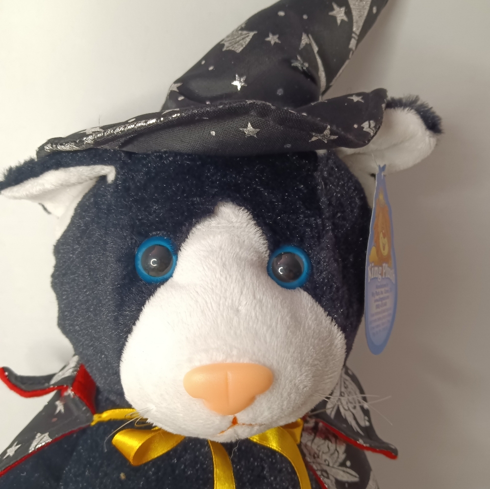 King Plush Halloween Black Cat Witch Plush - Picture 2 of 10